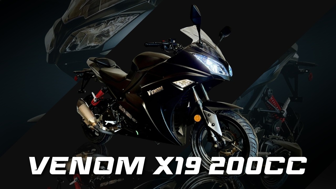 Fully Automatic Motorcycle - Venom X19 200 - Twist Throttle & Go