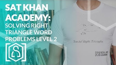 SAT Khan Academy Solving Right Triangle Word Problems Level 2 (sat math help)