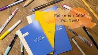 Hobonichi 2026 Pen Test - is the paper fixed?