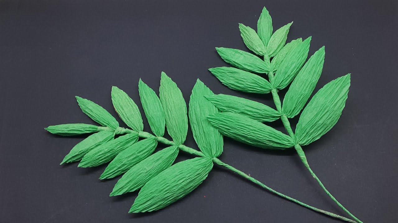 How to Make Crepe Paper Leaves in 7 Easy Steps