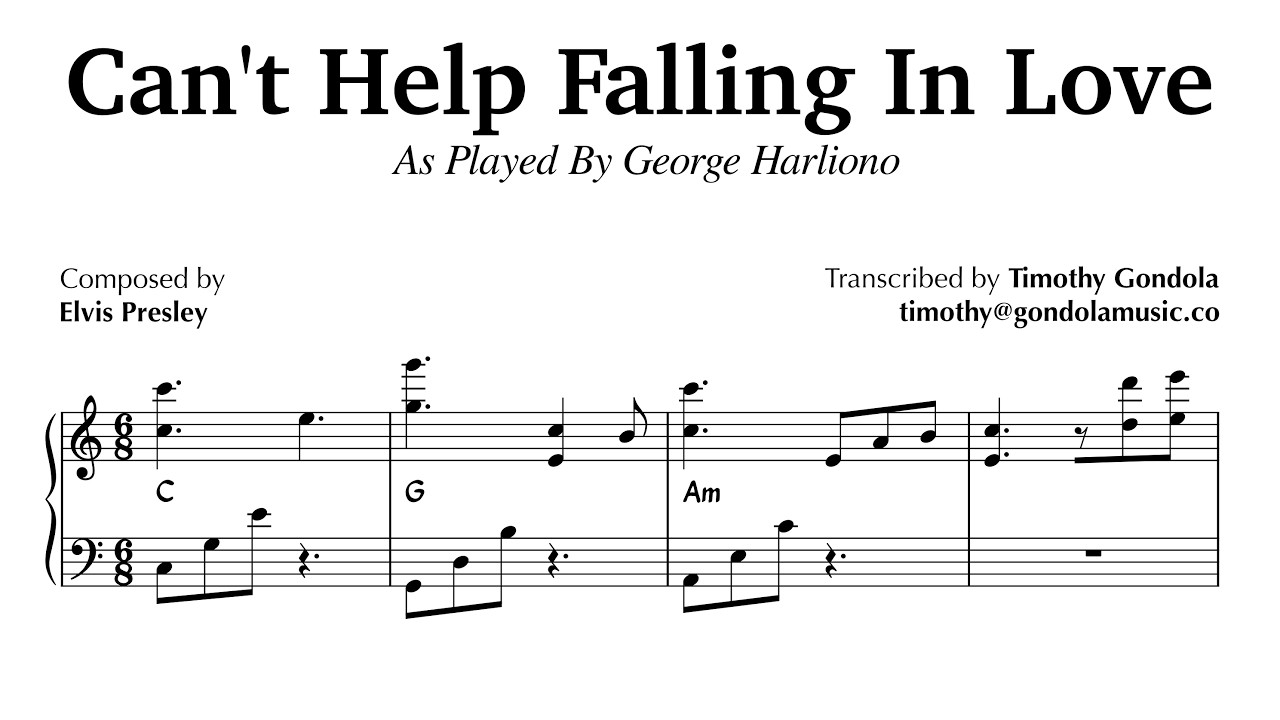 Guarda George Harliono plays Falling In Love With You su YouTube Guarda George Harliono plays Falling In Love With You su YouTube