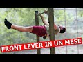 IMPARO IL FRONT LEVER IN UN MESE | Powerlifter prova il calisthenics