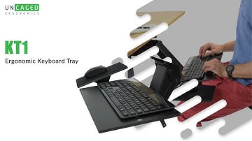 KT1 Adjustable Ergonomic Under Desk Keyboard Tray Negative Tilt Overview
