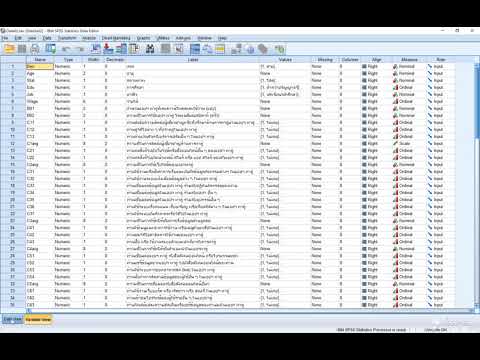 SPSS ขั้นพื้นฐาน 06 การหาค่าความเชื่อมั่นด้วยสถิติ Cronbach&rsquo;s Alpha