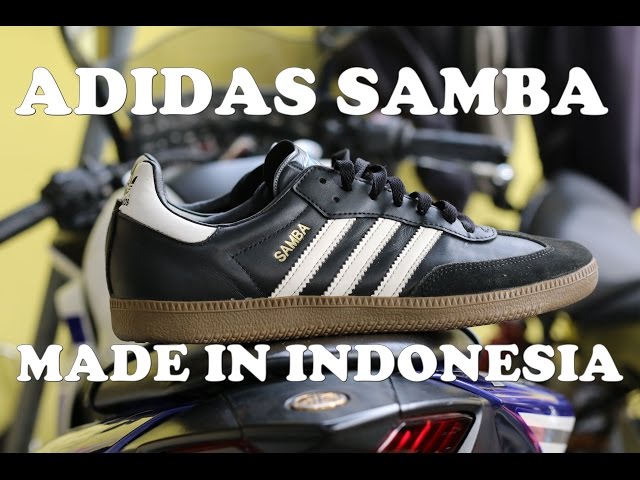 omroeper Haiku Kosmisch Adidas SAMBA - made in INDONESIA - ON FEET - YouTube