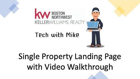KW Consumer | Single Property Landing Page with Video