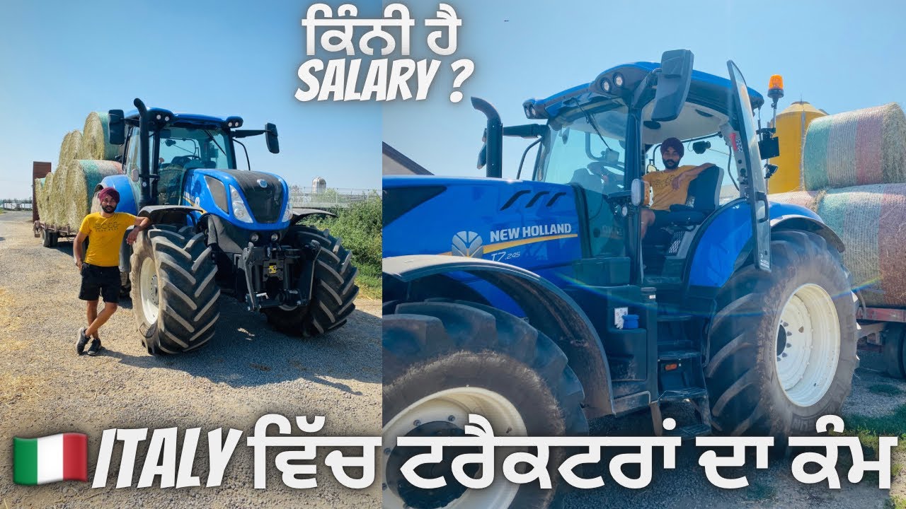 🚜TRACTOR WORK IN DAIRY FARM ITALY 🇮🇹/ KINI HE SALARY WORKERS DI