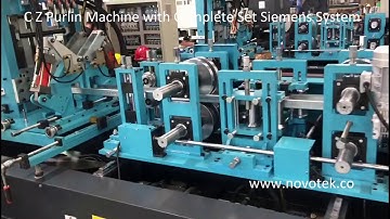 Quickly Interchange C Z Purlin Steel Roll Forming Machine With Siemens System