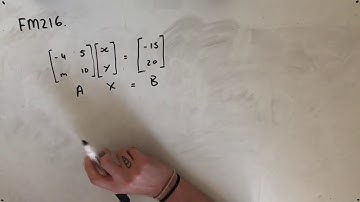 FM216 Further Maths Fortify Study Guide - "Solving Simultaneous Equations with Matrices"