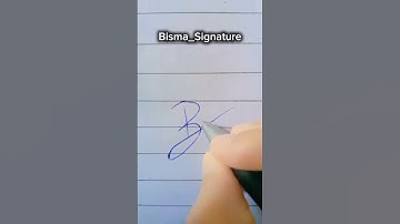 Bisma Name Signature And style #signature #calligraphy #signaturestyle #shorts