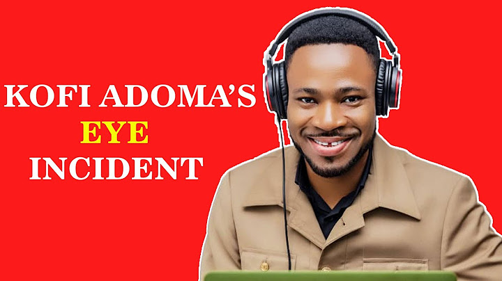 Breaking News: Shocking Revelations On Kofi Adomah's Eye Issue updated