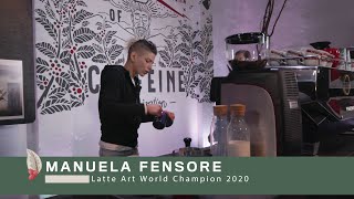 Manuela Fensore and Faema President, Milk Frothing by a World Champion - Manuela Fensore