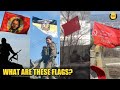 What are these weird russian flags in ukraine