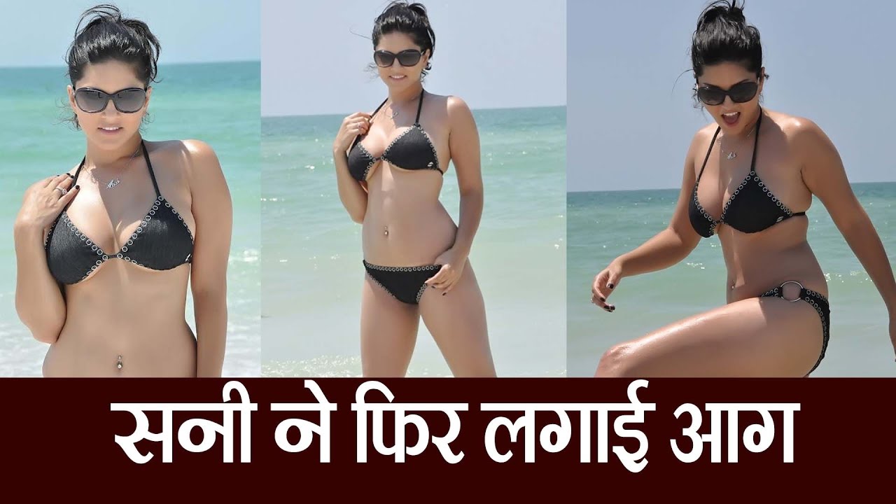 sunny leone in black bikini