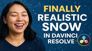 EINDELIJK, Realistische sneeuw in DaVinci SNEL oplossen