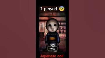 I played 😨 scared Japanese doll Game #shortvideo #horrorgamesandroid