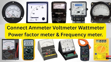 SINGLE PHASE CIRCUIT| Connect Ammeter Voltmeter Wattmeter Power factor meter & Frequency meter.