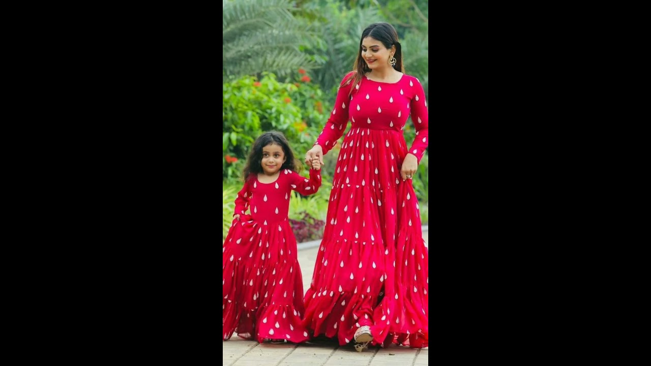 Mom And Daughter Combo Dress Collectiond Trending Collection