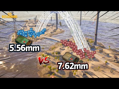 와! 리얼 전쟁을 보는 듯한 데스턴 섬 전투! 5.56mm vs 7.62mm !!