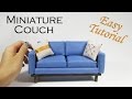 DIY Miniature Couch (No Sew)