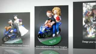 Sportbike Wedding Cake Topper