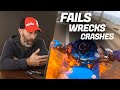 Reacting to Motorcycle Fails, Wrecks &amp; Crashes 2022