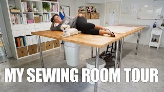 MY HOME SEWING ROOM TOUR