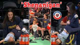 Caitlin Clark Continues Pregame SHENANIGANS with Baby Zayn ahead of Fever vs Liberty