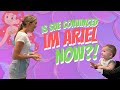 Watch my baby's reaction to my Little Mermaid kitchen concert! 🧜♀️ #singingmom #babyreaction