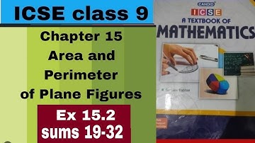 Evergreen Candid ICSE Mathematics class9 chapter 15 Area and perimeter of Plane Figures Ex 15.2, P3