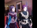 لحظة دخول الفنانة منال حدلي إلى مهرجان كازا آرت بالمغرب 