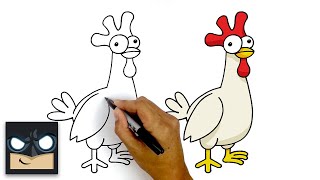 how to draw the hay day chicken step by step tutorial