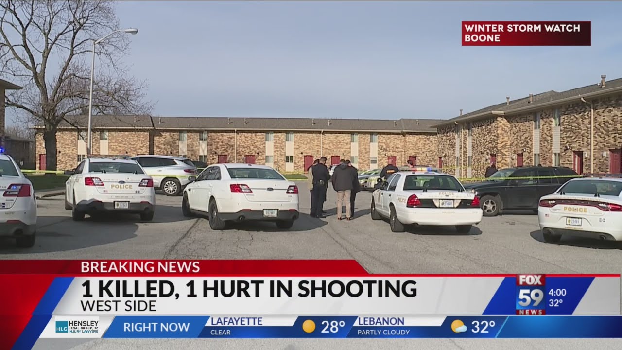 1 dead after double shooting on Indy's west side - YouTube