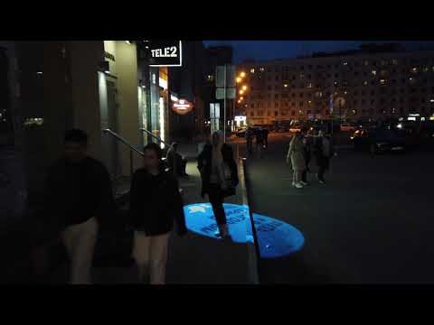 Nizhny Novgorod, Russia. Friday Nightlife.Bolshaya Pokrovskaya Street.