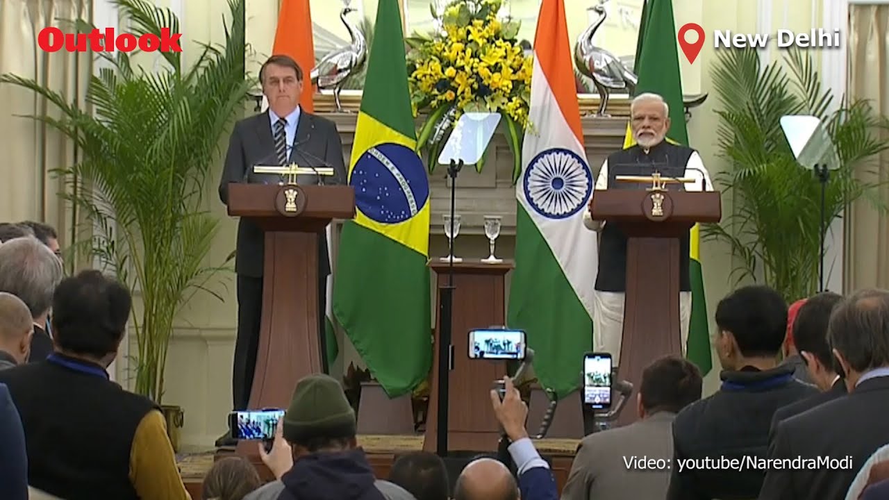 PM Modi Meets Brazilian President Bolsonaro Ahead Of R-Day - YouTube