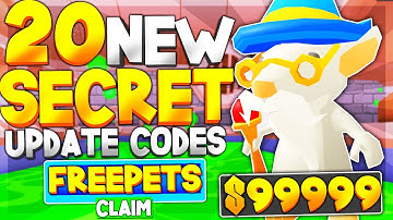 NEW 20 *SECRET PET* UPDATE CODES in TAPPING SIMULATOR (ROBLOX CODES)