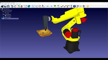 RoboDK Robot Machining Bowl   Fanuc
