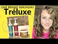 One Brand Washday with Treluxe (2A, 2B, 2C Hair)