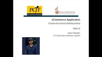 Program the product updating process