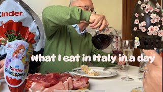 What I eat in a day in ITALY ( NONNO's cooking + Easter Eggs hunting)