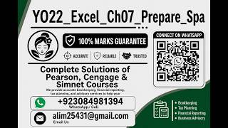 YO22_Excel_Ch07_Prepare_Spa | YO22 Excel Ch07 Prepare Spa |Ch07_Prepare_Spa