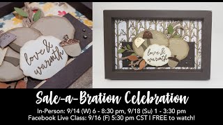 Sale-A-Bration Celebration 3D Paper Picture Frame with Cards by Christine