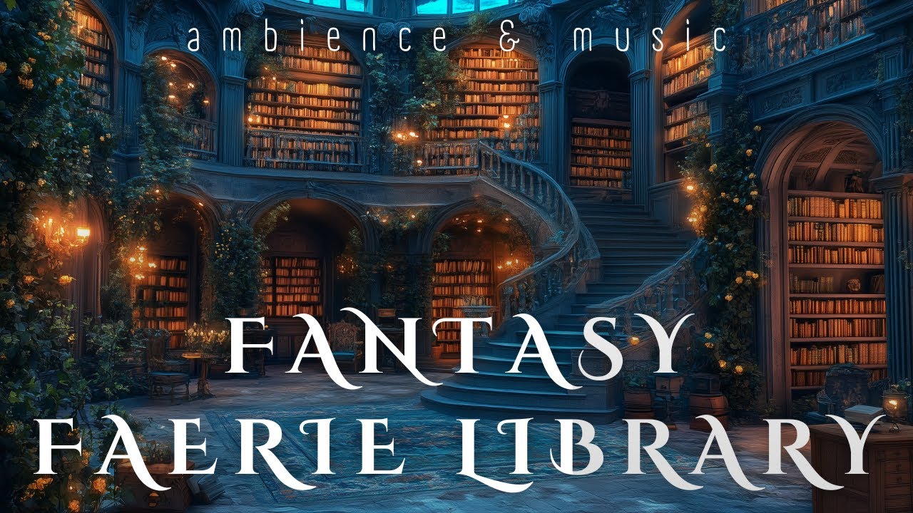 Fantasy Faerie Library | Ambient Music For Reading and Relaxation - YouTube