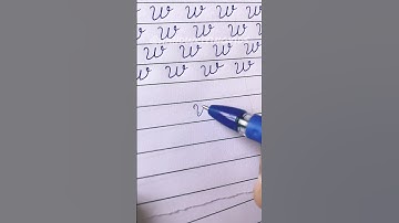Cursive Capital W🖊️✨ #handwriting #shorts #viral #cursive