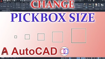 How to Change Pick box Size in AutoCAD - English Tutorial.