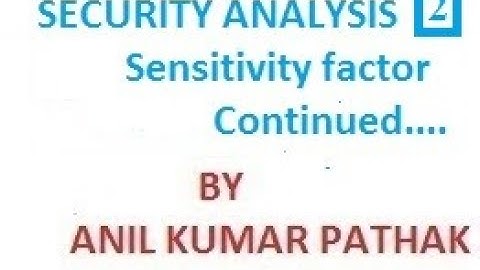 Security analysis continued in Power system security (LOSF)