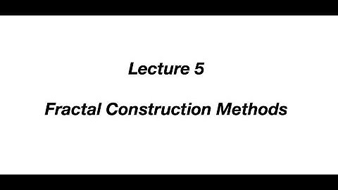 Computer Graphics|Fractal Construction Methods | Lecture 4.5|M.Sc.| Nagpur University|Vijeet Meshram