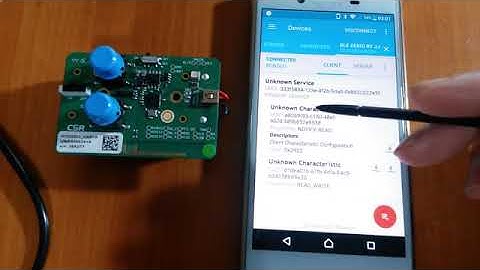 CSR1010 Bluetooth Low Energy (BLE) demo