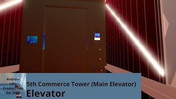 Cortex elevator at 5th Commerce Tower | Roblox (Main Elevator)