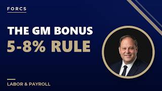 Restaurant General Manager Bonus Structure: How to Use the 5-8% Rule